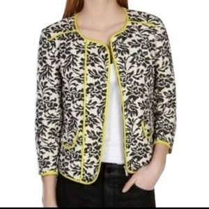 KAREN MILLEN jacket Blaze White Black Yellow Sz 12